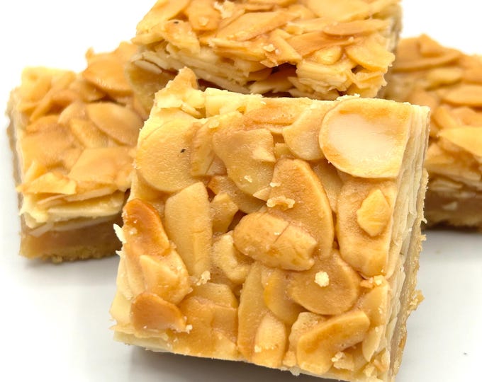 Gourmet SWISS AMANDINE BARS | Handcrafted European Pastry with Raw Honey & Almonds | Artisan Gift | Events and Celebrations