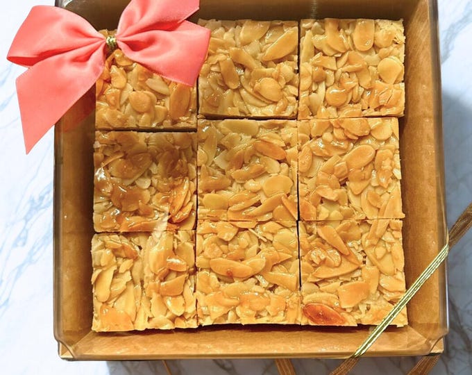 Traditional Gourmet Swiss AMANDINE BARS | Handcrafted Raw Honey & Almonds | Artisan Gift | Events and Celebrations