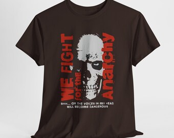 Anarchy Fight T-shirt: Oversized Grunge Skater Tee - Etsy