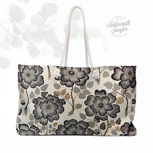 Bolso de fin de semana con estampado floral vintage: un elegante bolso de viaje