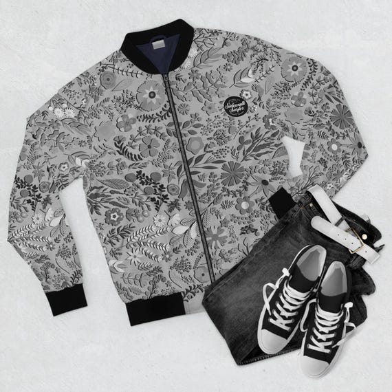 ジャケット・アウター FLORAL CANVAS BOMBER JACKET STONEY GREY Buy Palace Floral Canvas Bomber Jacket 'Stoney Grey' - P27JK114