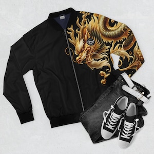 ミュージシャン The BONEZ COACH JACKET RIZE Dragon Ash Chinese Dragon Varsity Jacket (front/back Printed Optional