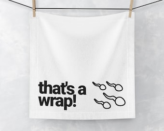 Funny "That's A Wrap" Sex Towel – Adult Gag Gift