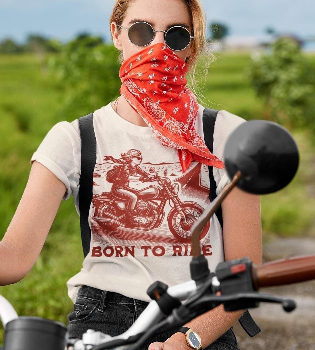 Lesbian Biker T-Shirt: Vintage Motorcycle Pride Tee