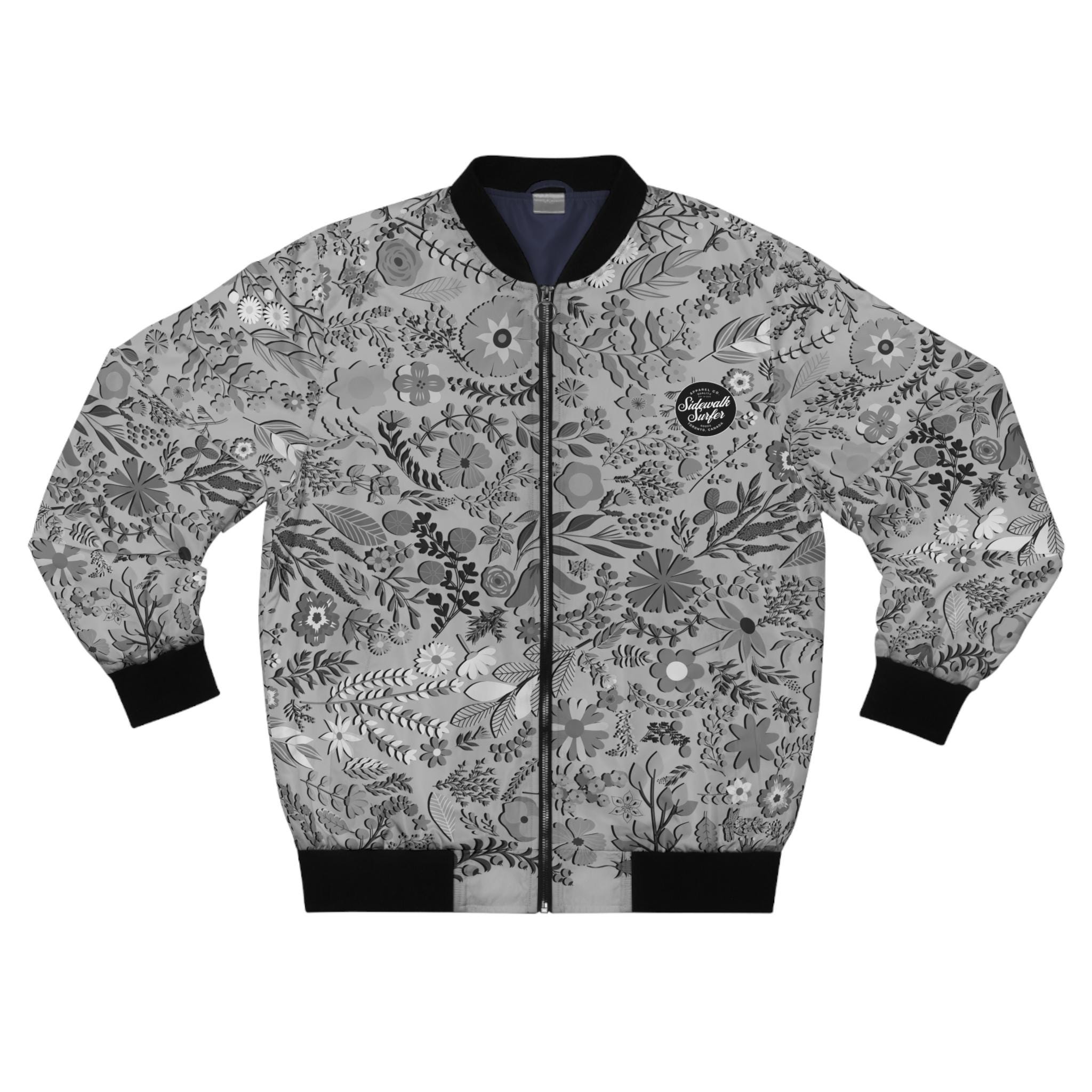 ジャケット・アウター FLORAL CANVAS BOMBER JACKET STONEY GREY Buy Palace Floral Canvas Bomber Jacket 'Stoney Grey' - P27JK114