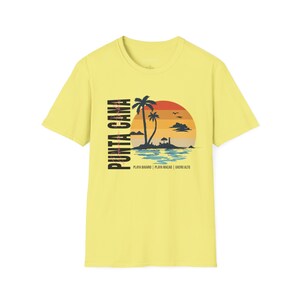 Punta Cana Beach T-Shirt: Dominican Republic Travel Tee Cornsilk