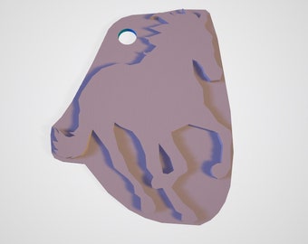 Horse Keychain - Digital Download