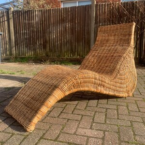 IKEA karlskrona lounger by Carl osterjam rattan wicker vintage