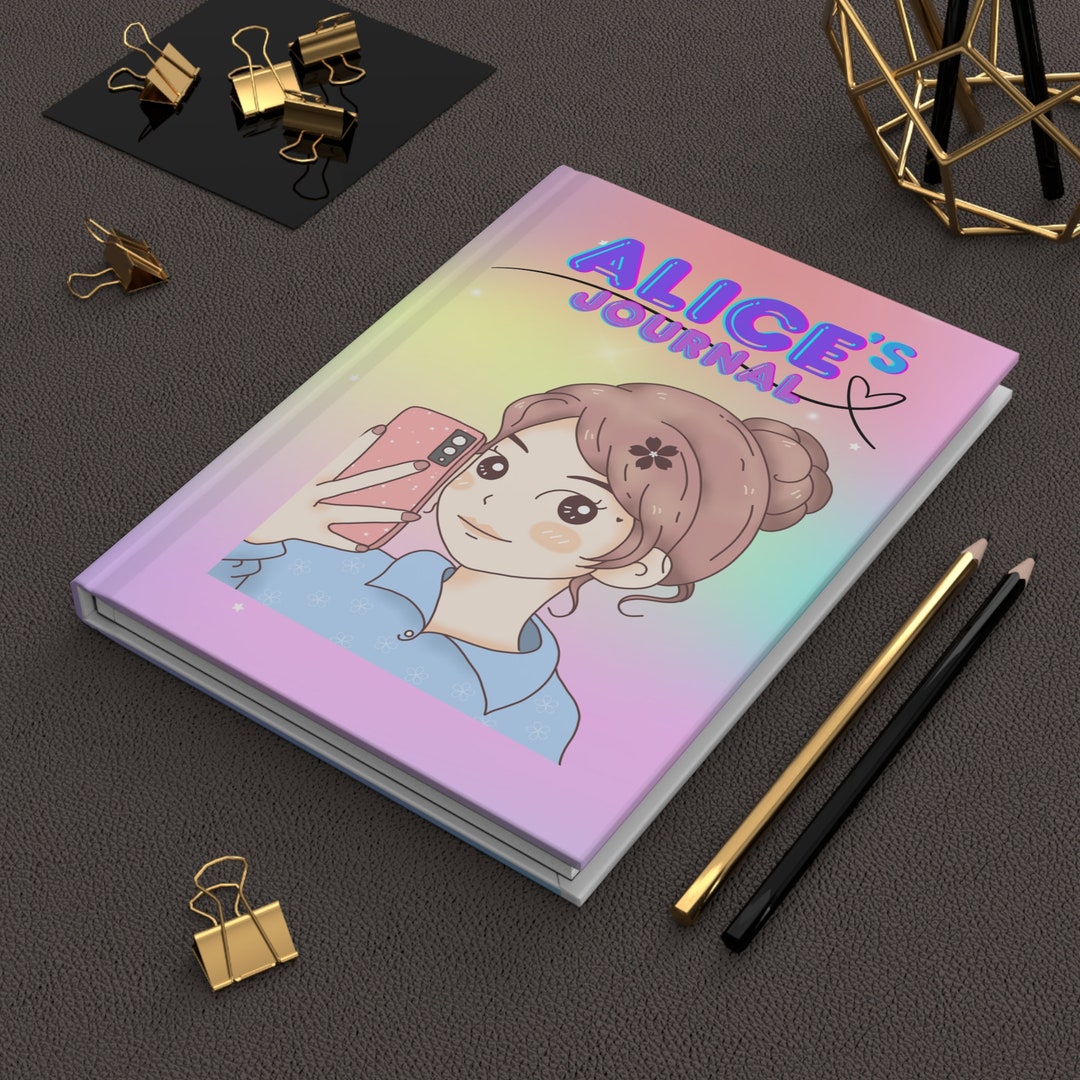 Personalized Hardcover Journal Matte, Student Gift, Custom Name, Gift ...