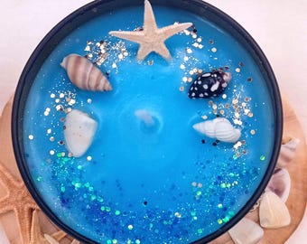 The seven seas candle, beach candle, candle gift, beach gift, beach candle gift, sea breeze gift, sea breeze candle gift