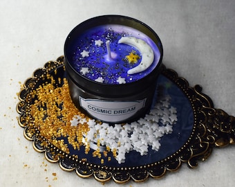 Cosmic dream candle, lavender+chamomile candle, candle gift, lavender gift, lavender candle gift, chamomile gift, chamomile candle gift, spa