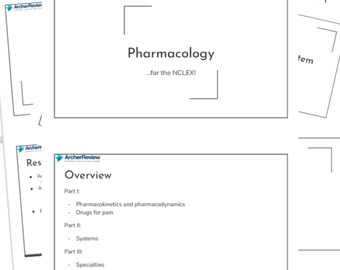 Studiegids farmacologie Archer