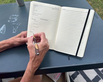 RV Camping Journal Personalized Travel Log prompted camping pages wood cover camping gift