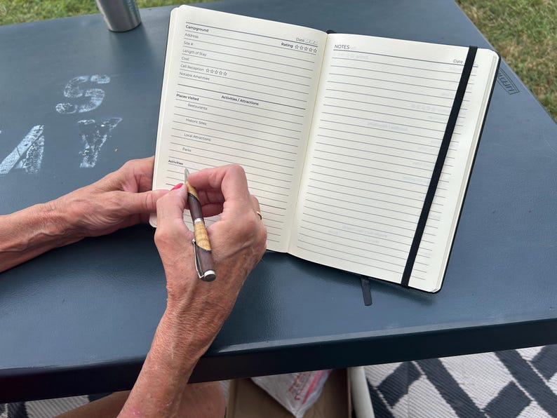 CAMPING GIFT JOURNAL Log Camping Journal Notebook Log Rv Gift Rv