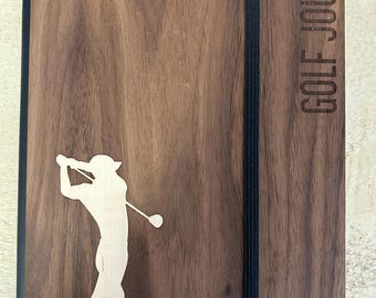 GOLF JOURNAL NOTEBOOK yardage book golf gift journal personalized golf journal father's day gift retirement gift A5 notebook