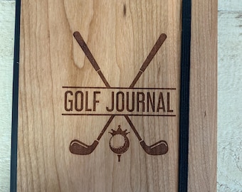 GOLF NOTEBOOK JOURNAL A5 notebook yardage book golf gift journal personalized golf journal father's day gift retirement gift