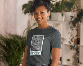 Witchy Cottagecore Short-Sleeve Unisex T-Shirt, Retro Halloween, Spooky Season Tee