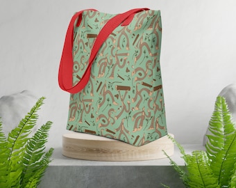 Bigfoot Tote bag, Sasquatch School Tote, Cryptid Gift