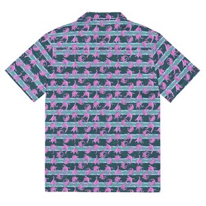 Loch Ness Monster Button Down Cryptid Nessie Button Up Lake Monster Shirt