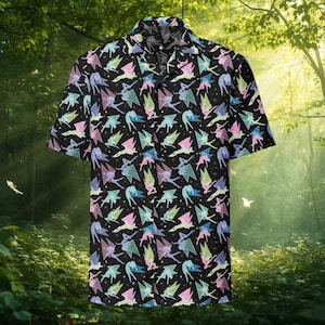 Pastel Pixie Dust Button Down Eco-Friendly Fairy Themed Button Up Shirt