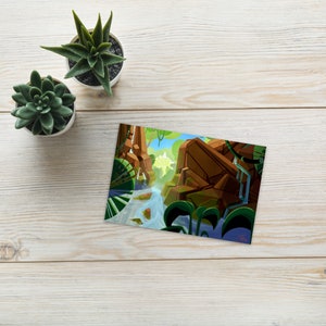Jungle Look - Standard Postkarte oder kleine Wandkunst