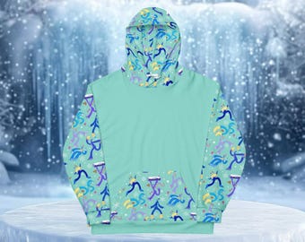 Abominable Snow Day Comfy Winter Pullover, Holiday Hoodie Gift Yeti Cryptid Sweatshirt