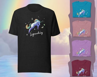 Unicorn Legendary Pajama Gift Comfy Cotton Magical Fantasy Creature T-Shirt