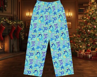 Abominable Snow Day Comfy Pajama Pants, Winter Cryptid Gift Yeti Loungewear