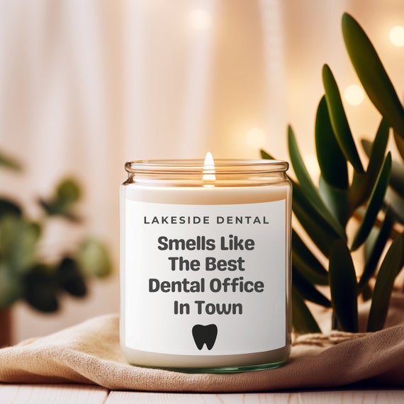 Personalized Dental Office Gift, Dental Office Candle, Gift For Dentist, Best Dentist, Custom Dental Office Decor, Funny Dentist Gift