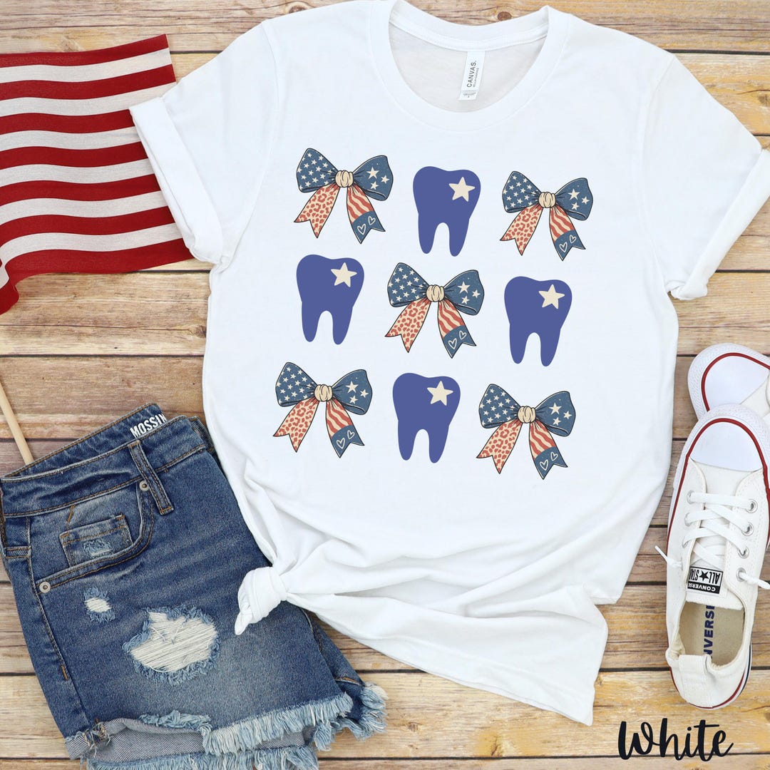Dental Shirts 4th of July, Dental Office Shirts, Dental Assistant ...