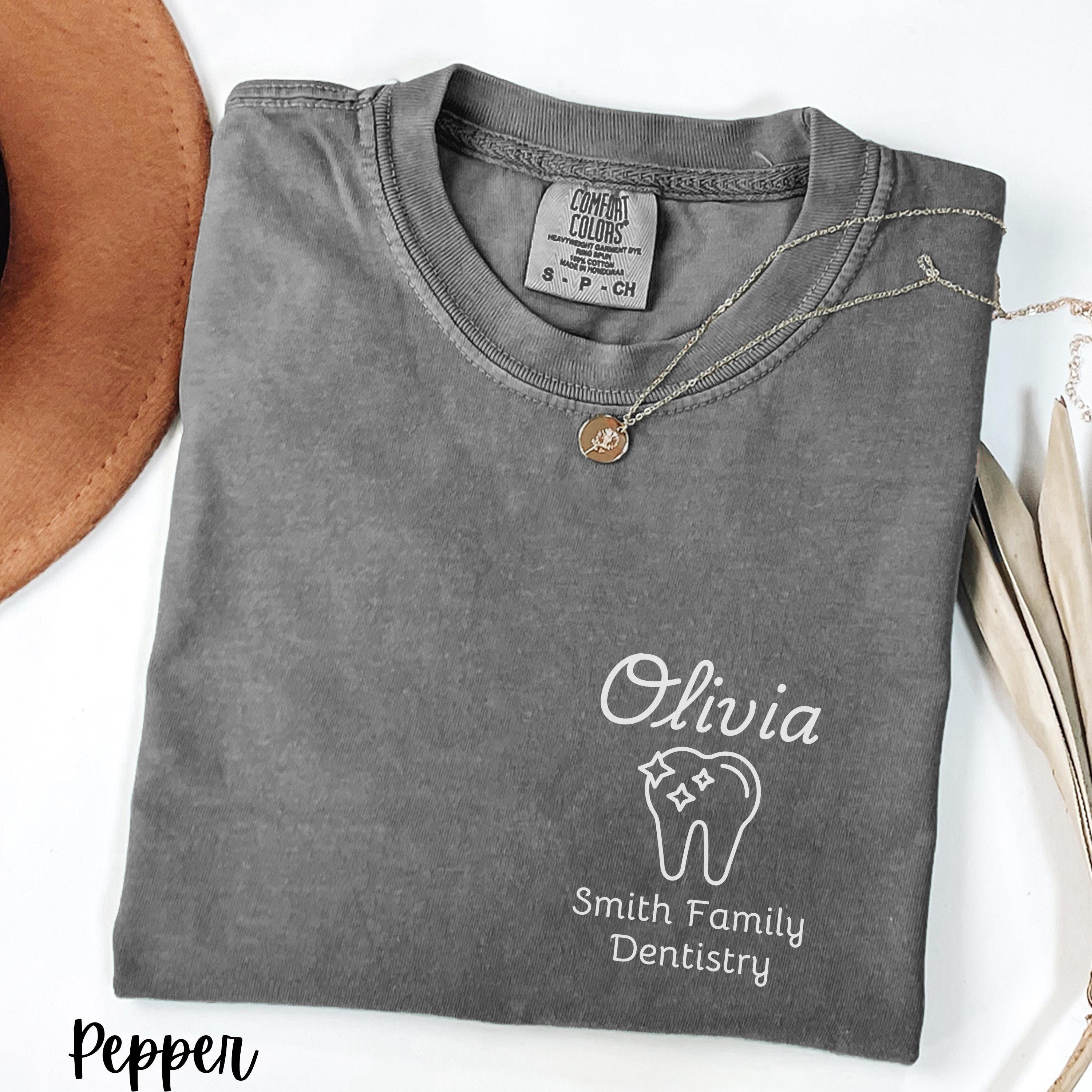Personalized Dental Office Shirts for Dental Office Comfort Colors ...