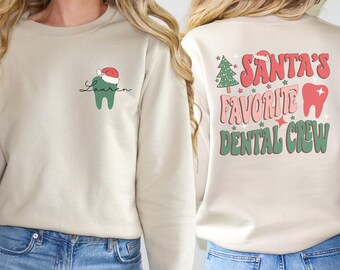 Christmas Dental Crew Sweatshirts
