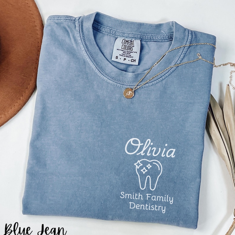 Personalized Dental Office Shirts for Dental Office Comfort Colors ...