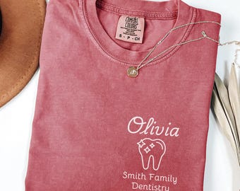 Personalized Dental Office Shirts For Dental Office Comfort Colors®, Dental Team Shirts, Dental Assistant, Dental Hygienist