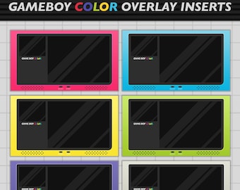 Gameboy Color Stream Overlay Inserts