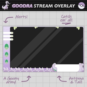 Goodra Pokémon Stream-Overlay für Twitch!