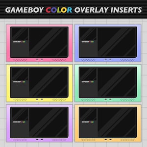 Pastel Gameboy Color Stream Overlay Inserts