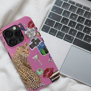 NY Collage Phone Case, Downtown Girl Phone Case, City Girl Gift, iPhone 15 14 13 12 11 Pro Max 8 Plus X, Samsung Galaxy S24 S23 S22 S21
