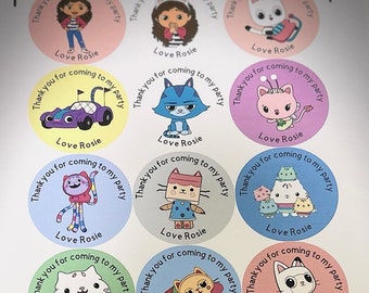 NEW Personalised Stickers in lots of different designs! Can design especially for you, baby showers, party sweet cones, gift stickers