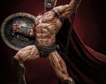 Leonidas figure 3D STL File - 3D Design 3D Printer Leonidas statue STL