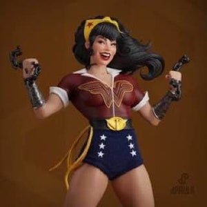 Wonder WomanBombshell - dPAULA 3D STL File - 3D Design 3D Printer Wonder WomanBombshell - dPAULA STL