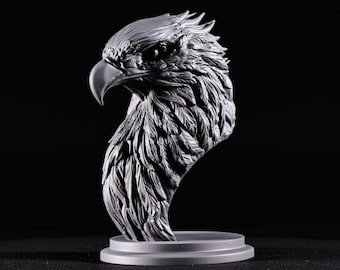 Eagle Figure 3D STL File - 3D Design 3D Printer Eagle statue STL