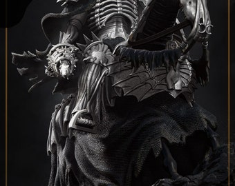 Skull Knight Figure 3D STL File - 3D Design 3D Printer Skull Knight STL