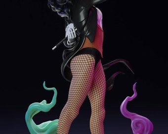 Zatanna statue 3D STL File - 3D Design 3D Printer Zatanna statue STL