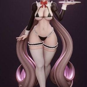 Rushzilla - Maid Jeanne 3D STL File - 3D Design 3D Printer Rushzilla - Maid Jeanne STL