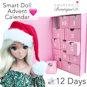 スマートドール クラシック: 12日間 アドベントカレンダー クリスマスまでのカウントダウン ホリデー 冬のお祝いギフト 衣類 アクセサリー サンタ帽 スマートドール