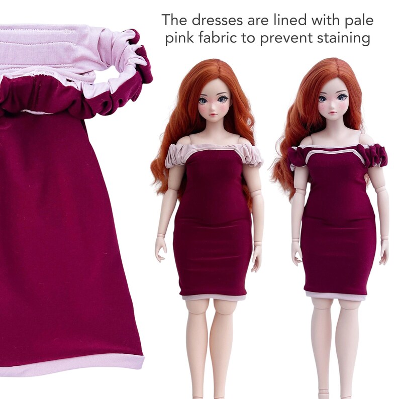 Smart Doll PEAR Cocktail Dress CHOOSE Party New Year Celebration Wedding Smartdoll Off Shoulder Ruffles Bow Heart Burgundy Blush Pink Gift