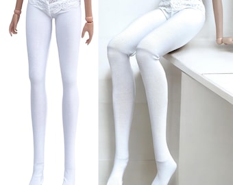 Smart Doll stain prevention white lace tights, socks, foot cover, Smart Doll Leggings, Smartdoll clothing, staining, white stretch
