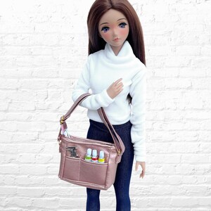 Smart Doll ARTIST Theme Cross Body Kit Bag 7 Accessories CHOOSE COLOUR Faux Leather Adjustable Strap Pockets Pear Smartdoll Photoshoot Prop