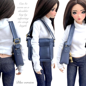 Smart Doll ARTIST Theme Cross Body Kit Bag 7 Accessories CHOOSE COLOUR Faux Leather Adjustable Strap Pockets Pear Smartdoll Photoshoot Prop